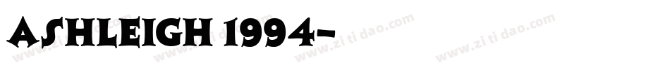 Ashleigh 1994字体转换